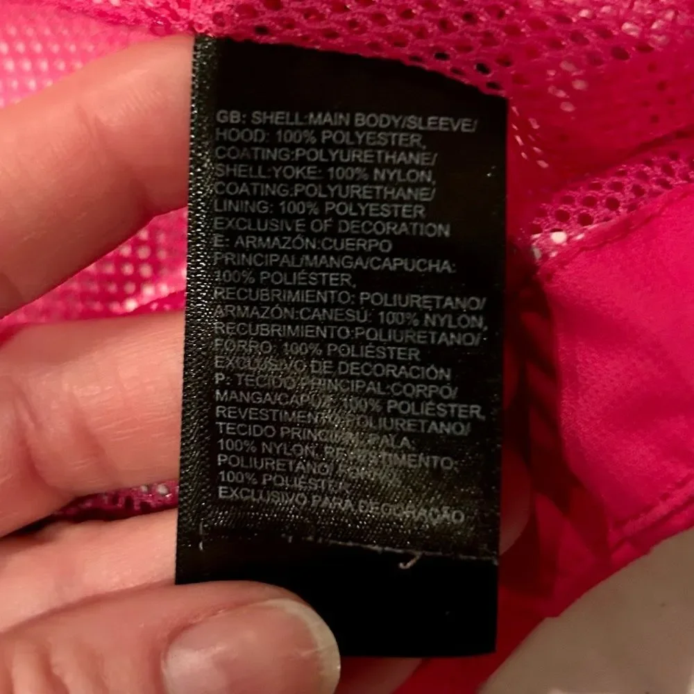 North Face girls Dryvent jacket dark pink medium 10/12 GUC